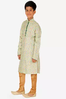 Silk Kurta Pajama For Kids Boys Ethnic Wear | 1 To 16 Years | S-199