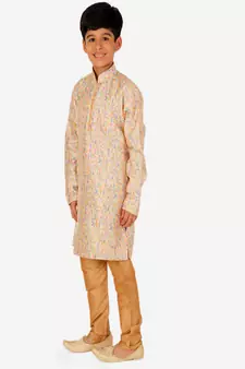 Silk Kurta Pajama For Kids Boys Ethnic Wear | 1 To 16 Years | S-199