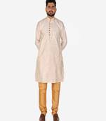 Men's Silk Kurta Pajama | Mandarin Collar | A-line (A-109)