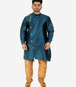 Men's Silk Kurta Pajama Set Wedding & Festive Indian Ethnic Wear (A-102)