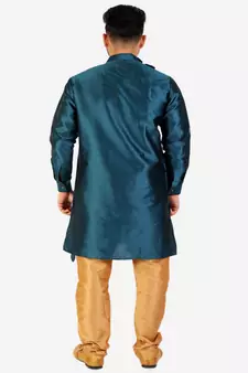 Men's Silk Kurta Pajama Set Wedding & Festive Indian Ethnic Wear (A-102)