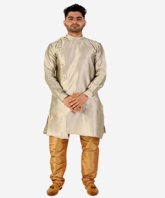 Men's Silk Kurta Pajama Set Wedding & Festive Indian Ethnic Wear (A-102) 1