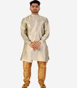 Men's Silk Kurta Pajama Set Wedding & Festive Indian Ethnic Wear (A-102)