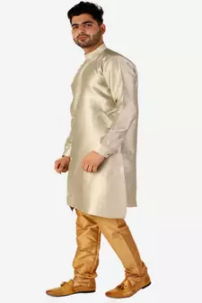 Men's Silk Kurta Pajama Set Wedding & Festive Indian Ethnic Wear (A-102)