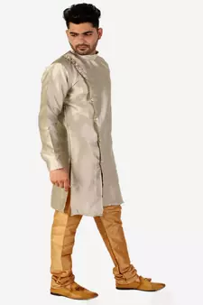 Men's Silk Kurta Pajama Set Wedding & Festive Indian Ethnic Wear (A-102)