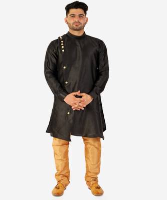 Men's Silk Kurta Pajama Set Wedding & Festive Indian Ethnic Wear (A-102) 1