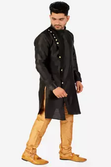 Men's Silk Kurta Pajama Set Wedding & Festive Indian Ethnic Wear (A-102)