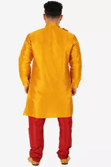 Men's Silk Kurta Pajama Set Wedding & Festive Indian Ethnic Wear (A-102)
