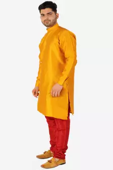 Men's Silk Kurta Pajama Set Wedding & Festive Indian Ethnic Wear (A-102)