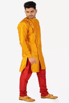 Men's Silk Kurta Pajama Set Wedding & Festive Indian Ethnic Wear (A-102)