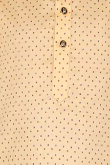 Men's Silk Kurta Pajama | Mandarin Collar | Floral Print (A-112)