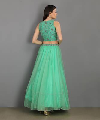 Chaman Mint Green Lehenga Set 5