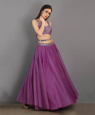 Adaah Lilac Lehenga Set 2