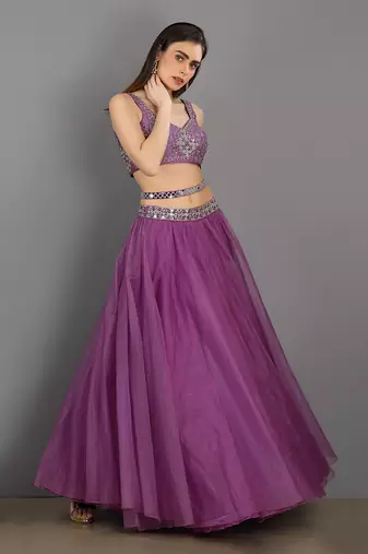 Adaah Lilac Lehenga Set
