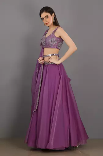 Adaah Lilac Lehenga Set