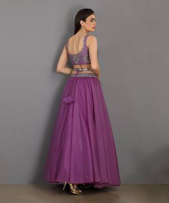 Adaah Lilac Lehenga Set 4