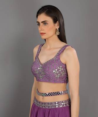 Adaah Lilac Lehenga Set 5