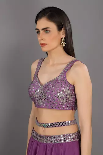 Adaah Lilac Lehenga Set