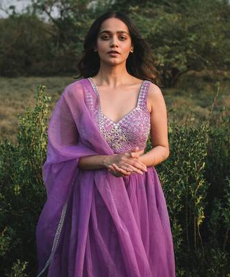 Adaah Lilac Lehenga Set 6