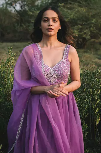 Adaah Lilac Lehenga Set