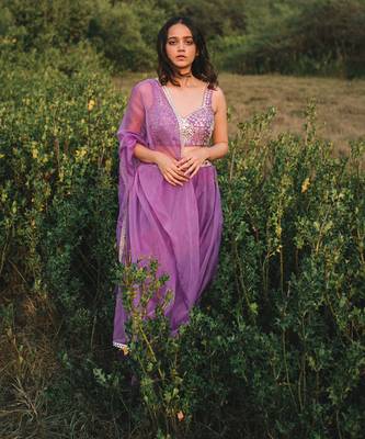 Adaah Lilac Lehenga Set 7