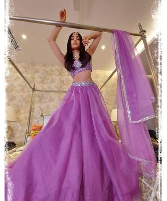 Adaah Lilac Lehenga Set 9
