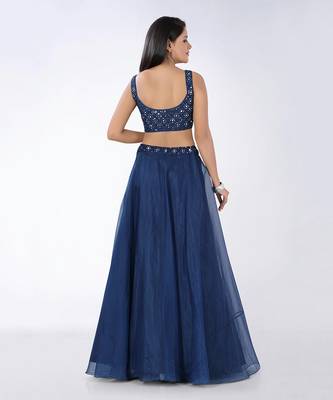 Maham Navy Blue Lehenga Set 5