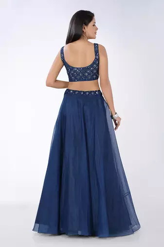 Maham Navy Blue Lehenga Set