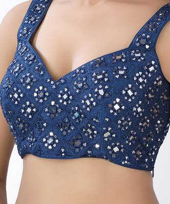 Maham Navy Blue Lehenga Set 6