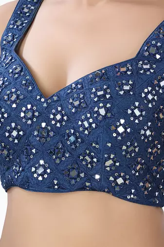 Maham Navy Blue Lehenga Set