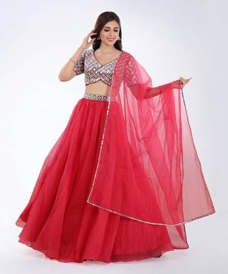 Afsa Rani Pink Lehenga Set 1