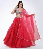 Afsa Rani Pink Lehenga Set