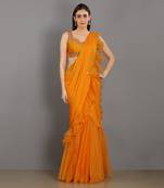 Shezan Orange Saree