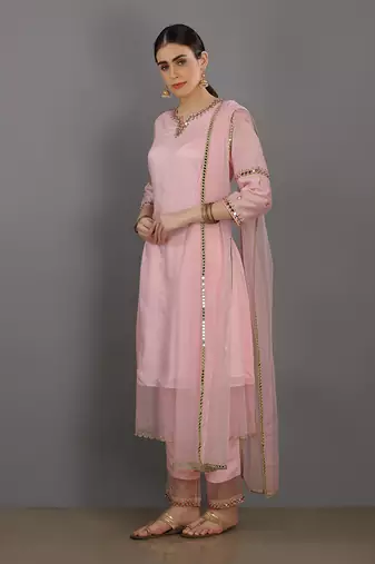 Ramaani Baby Pink Kurta Set
