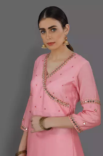 Rabia Baby Pink Kurta Set