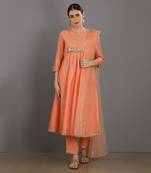 Abid Peach Kurta Set