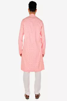 Men's Cotton Kurta Pajama Set | Printed | Wedding Wear (A-114 )