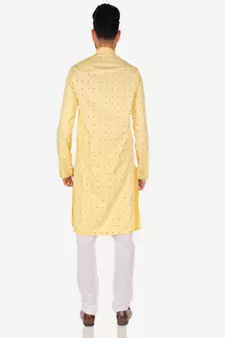 Men's Cotton Kurta Pajama Set | Printed | Wedding Wear (A-114 )
