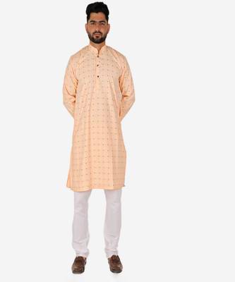 Men's Cotton Kurta Pajama Set | Printed | Wedding Wear (A-114 ) 1