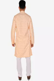 Men's Cotton Kurta Pajama Set | Printed | Wedding Wear (A-114 )