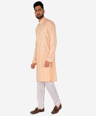 Men's Cotton Kurta Pajama Set | Printed | Wedding Wear (A-114 ) 3
