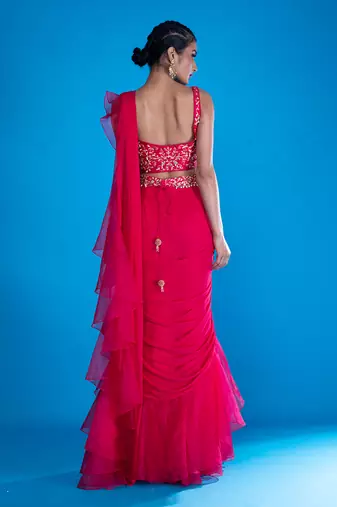 Shirani Pink Saree