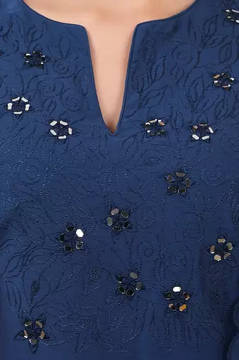 Navy Blue Zohra