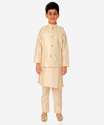 Silk Kurta Pajama For Kids Boys Ethnic Wear | 1 To 16 Years | S-200 1