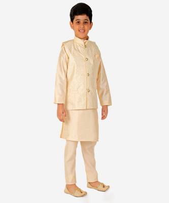 Silk Kurta Pajama For Kids Boys Ethnic Wear | 1 To 16 Years | S-200 4