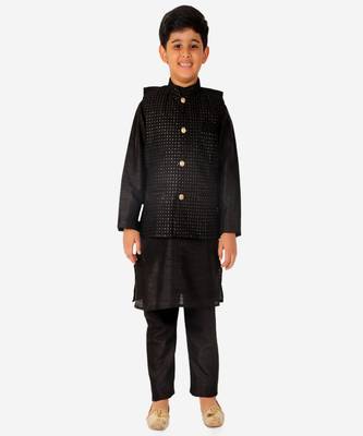Silk Kurta Pajama For Kids Boys Ethnic Wear | 1 To 16 Years | S-200 1