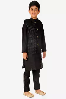 Silk Kurta Pajama For Kids Boys Ethnic Wear | 1 To 16 Years | S-200