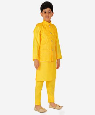 Silk Kurta Pajama For Kids Boys Ethnic Wear | 1 To 16 Years | S-200 4