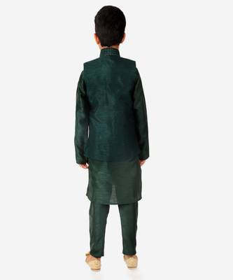 Silk Kurta Pajama For Kids Boys Ethnic Wear | 1 To 16 Years | S-200 2