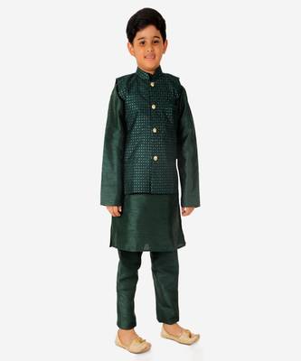 Silk Kurta Pajama For Kids Boys Ethnic Wear | 1 To 16 Years | S-200 4